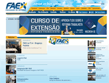 Tablet Screenshot of faex.edu.br